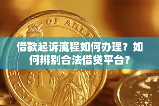 武汉借款起诉流程如何办理？如何辨别合法借贷平台？