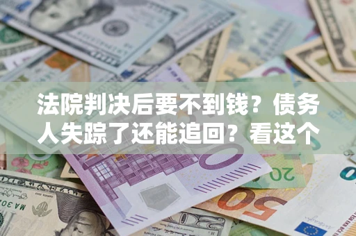 武汉法院判决后要不到钱？债务人失踪了还能追回？看这个方法！