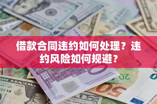 武汉借款合同违约如何处理？违约风险如何规避？