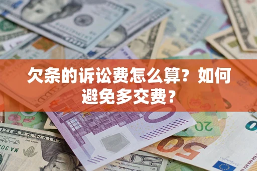 武汉欠条的诉讼费怎么算？如何避免多交费？