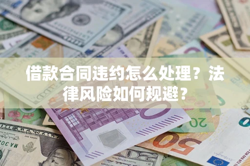 武汉借款合同违约怎么处理？法律风险如何规避？