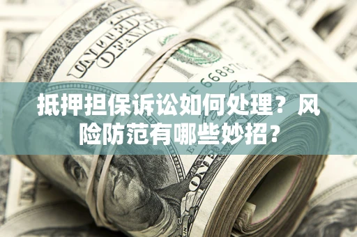 武汉抵押担保诉讼如何处理？风险防范有哪些妙招？