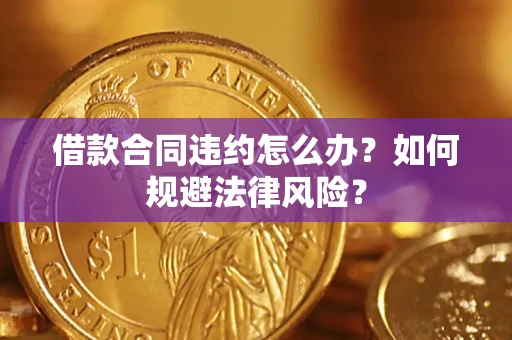 武汉借款合同违约怎么办？如何规避法律风险？