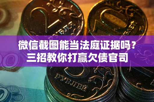 武汉微信截图能当法庭证据吗？三招教你打赢欠债官司