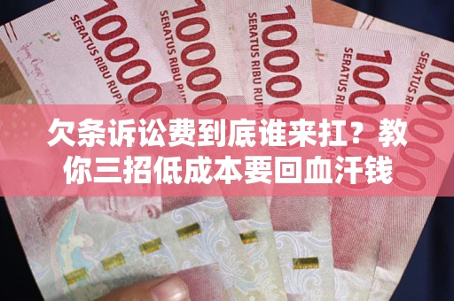 武汉欠条诉讼费到底谁来扛？教你三招低成本要回血汗钱